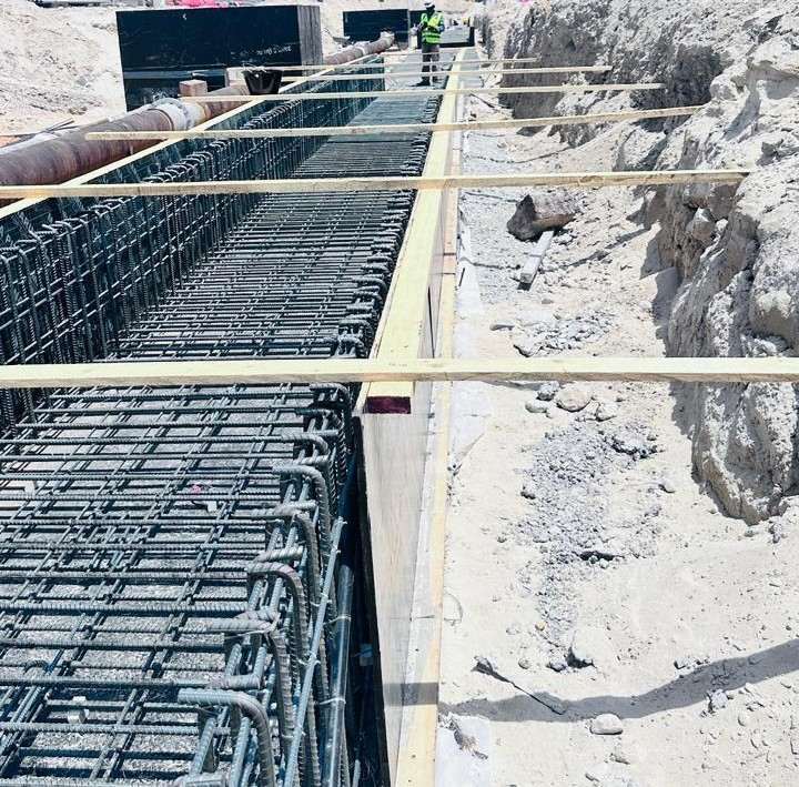 Trough and Cover Work