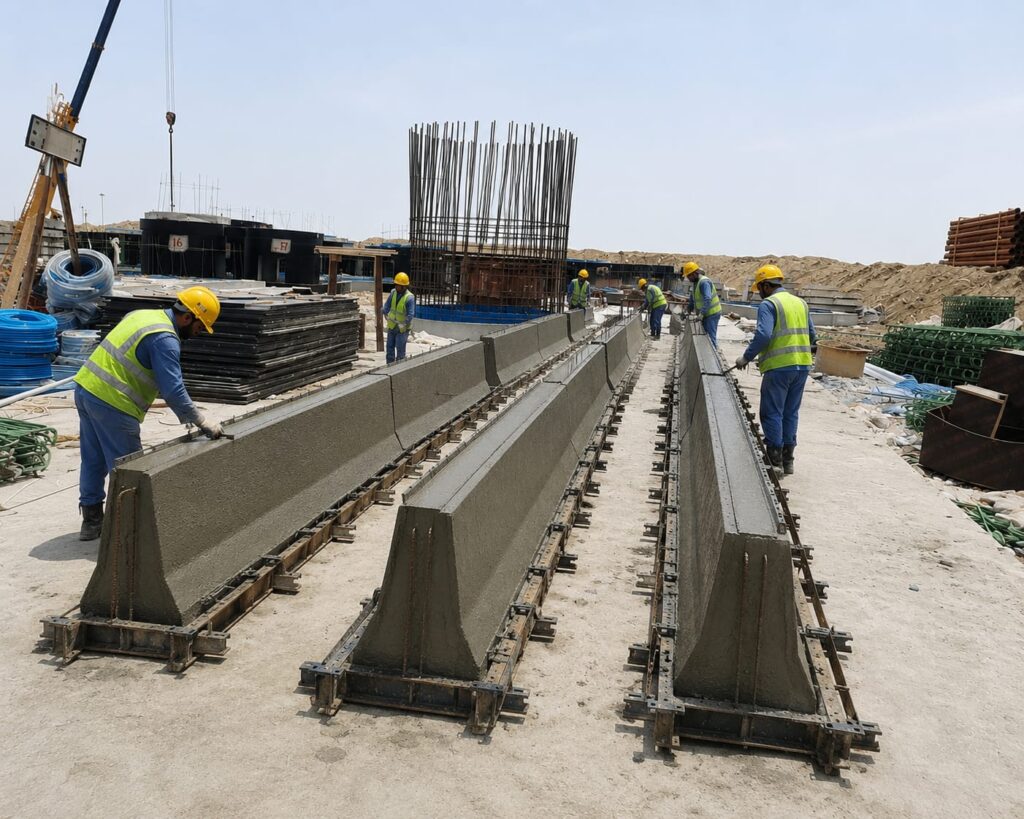 Concrete Jersey Barriers in Dubai